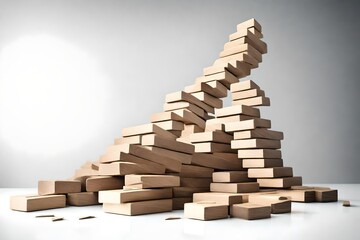 stack of wooden blocks
