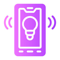 lamp gradient icon