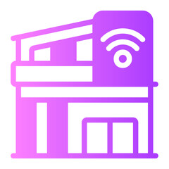 smart home gradient icon