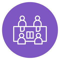 Study Buddies Line Icon