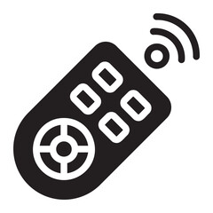 remote control glyph icon