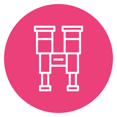 Binoculars Line Icon