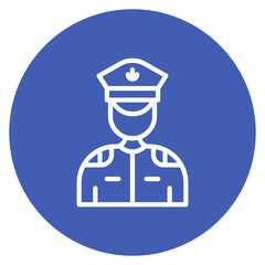 Captain Line Icon
