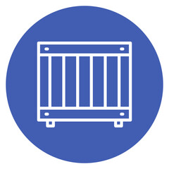 Wooden Box Line Icon