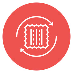 Obraz premium Fabric Recycle Line Icon