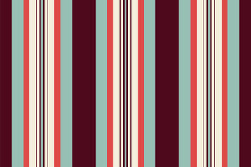 Textile vertical background of fabric vector seamless with a stripe lines texture pattern.