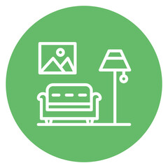 Furniture Design icon vector image. Can be used for Art and Craft Supplies.