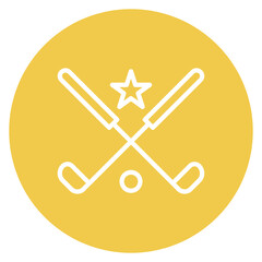 Associated Golf Club icon vector image. Can be used for Golf.