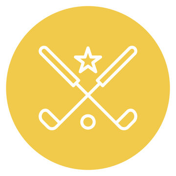 Associated Golf Club icon vector image. Can be used for Golf.