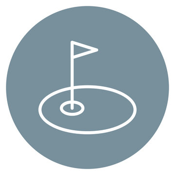 Hole icon vector image. Can be used for Golf.