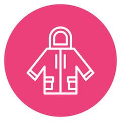 Ski Jacket icon vector image. Can be used for Ski Resort.