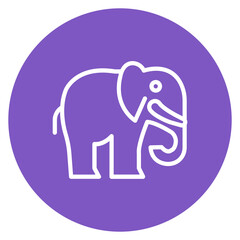 Elephant icon vector image. Can be used for Rainforest.