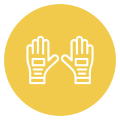 Protective Gloves icon vector image. Can be used for Nursing.