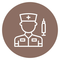 Registered Nurse icon vector image. Can be used for Nursing.