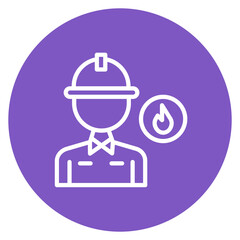 Firefighting Unit icon vector image. Can be used for Public Services.