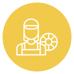 Lifeguard Female icon vector image. Can be used for Public Services.