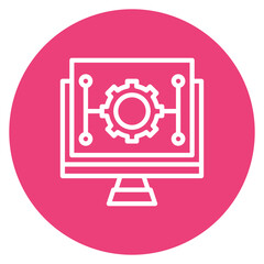 Programmable Automation icon vector image. Can be used for Cyberpunk.