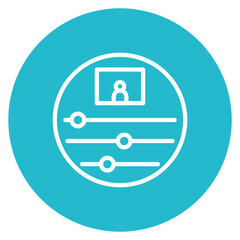 Filter icon vector image. Can be used for Video Blog.