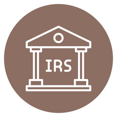 IRS icon vector image. Can be used for Credit And Loan.