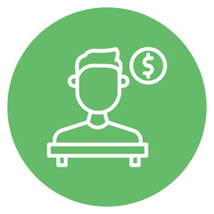 Principal icon vector image. Can be used for Credit And Loan.
