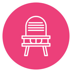 High Chair icon vector image. Can be used for Maternity.