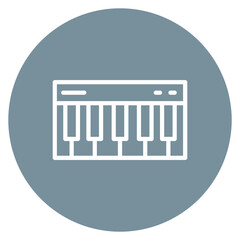Piano icon vector image. Can be used for Artist Studio.