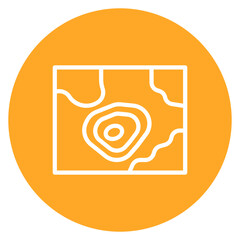 Obraz premium Topography icon vector image. Can be used for Geography.