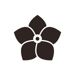 Jasmine Flower - Black Fill