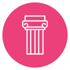 Greek icon vector image. Can be used for Archeology.