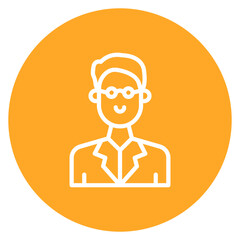 Professor icon vector image. Can be used for Archeology.