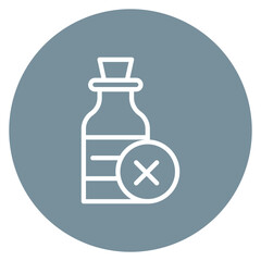 No Bleach icon vector image. Can be used for Laundry.