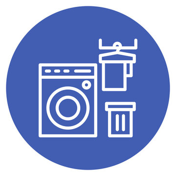 Laundry Service icon vector image. Can be used for Laundry.