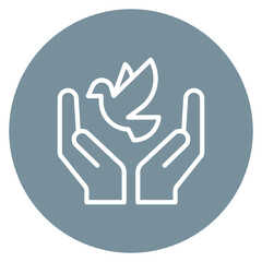 Freedom icon vector image. Can be used for Human Rights.