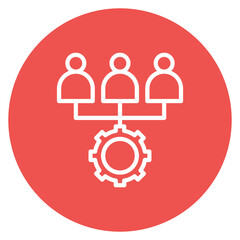 Collaboration icon vector image. Can be used for Product Management.
