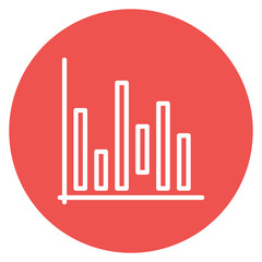 Waterfall Chart icon vector image. Can be used for Product Management.
