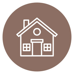 Home icon vector image. Can be used for Nursing Home.
