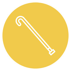 Walking Stick icon vector image. Can be used for Nursing Home.