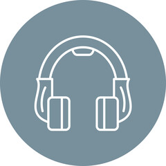 Headphones Line Color Icon