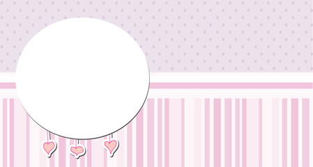 Children's decorative background for baby shower or revelation shower