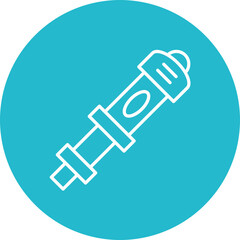 Telescope Line Color Icon