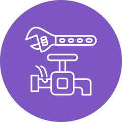 Plumbing Line Color Icon