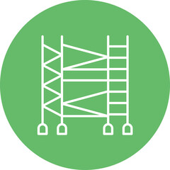 Scaffolding Line Color Icon