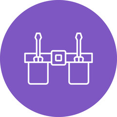 Work Belt Line Color Icon