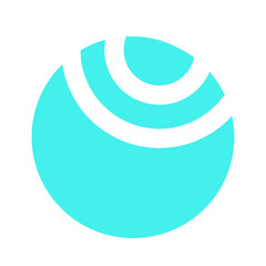 abstract blue circle