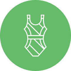 Swimwear Line Color Icon