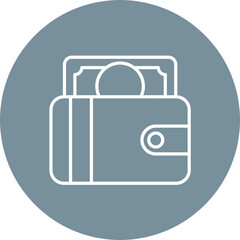 Wallet Line Color Icon