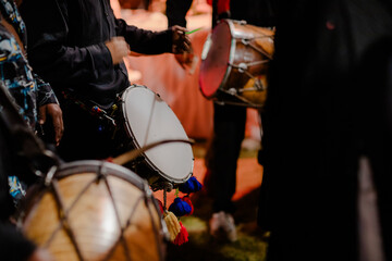 musician playing the drums