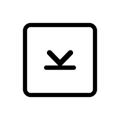 Obraz premium Download icon vector. Upload button illustration. Load symbol or logo.