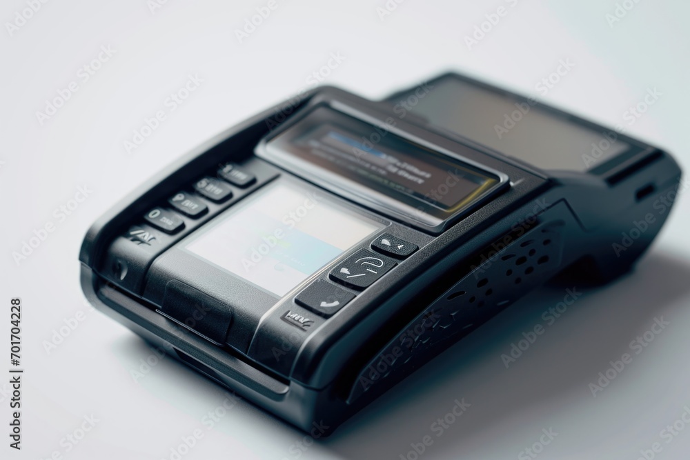 Poster a cell phone placed on a table. can be used to represent technology, communication, or work-related 