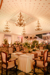 Beautiful romantic elegant wedding decor